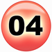 the Powerball is 04 