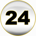 Powerball second winning number is 24 